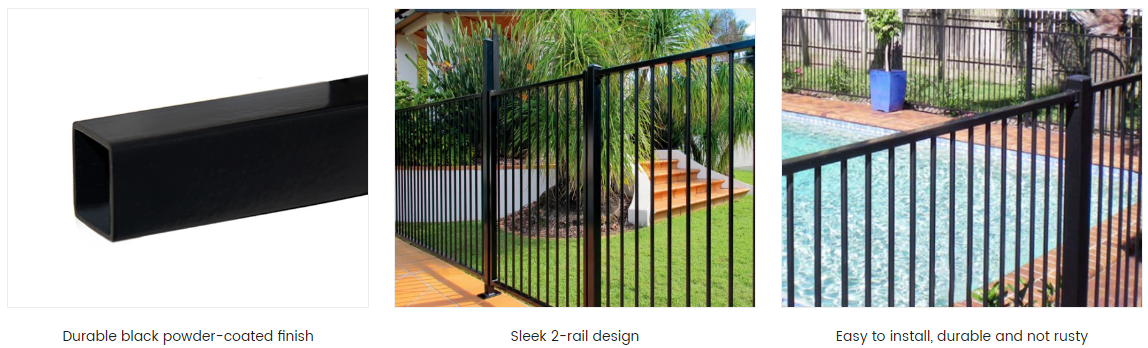 Black Pool Fence Product Details