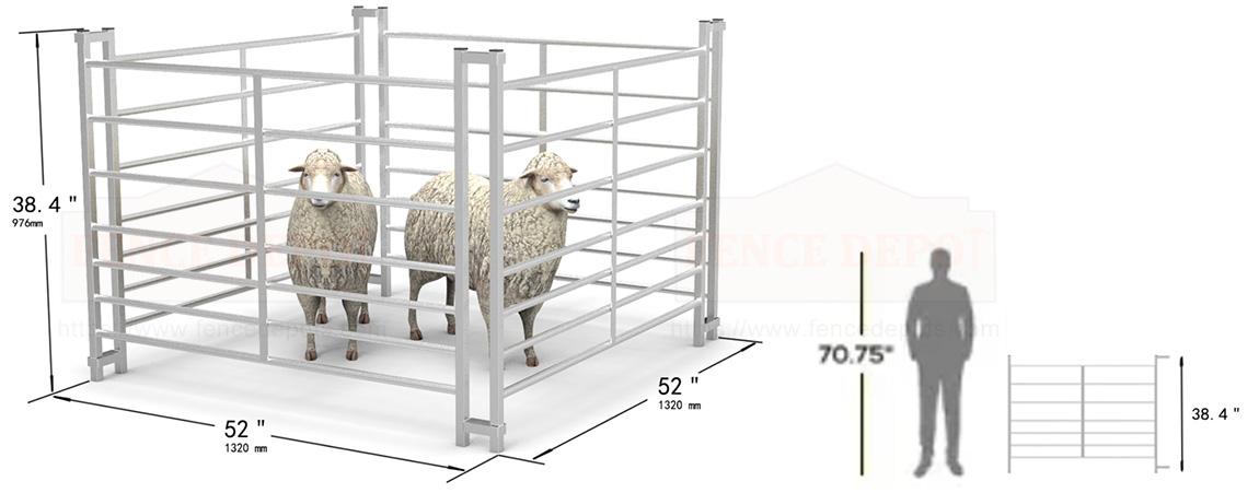 Sheep Fence Panels Product Size