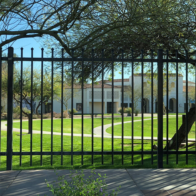 Galvanized Steel Garrison Security Fence Panels