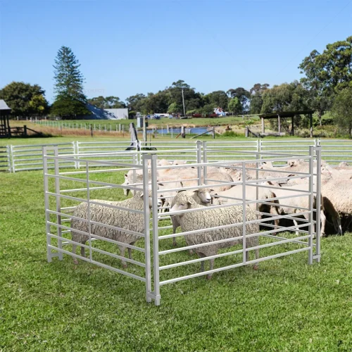 5ft 7 Railed Metal Galvanized Sheep Hurdle Fence