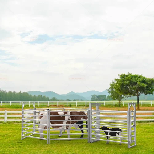 Cattle Fence, 10 Head Cattle Metal Steel Fence Panels