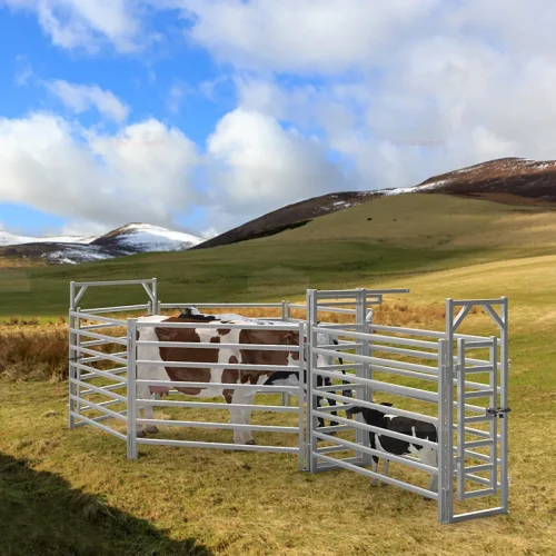 Cattle Fence, 10 Head Cattle Metal Steel Fence Panels