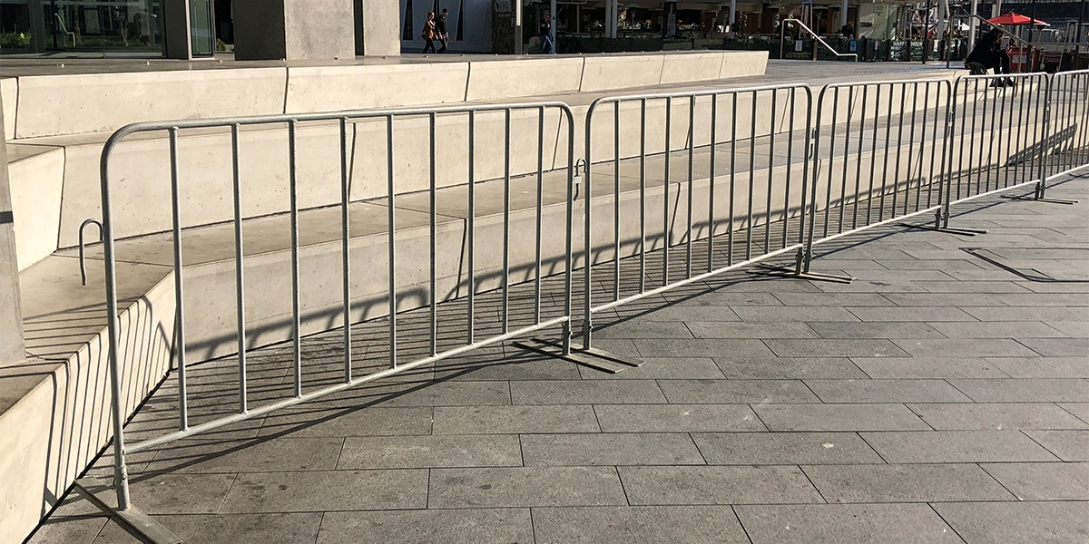 Metal Steel Temporary Crowd Control Barriers