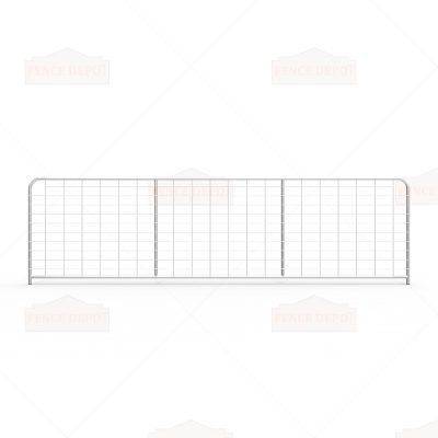 I-Stay Metal Galvanized Mesh Farm Gates 4180mm x 1170mm