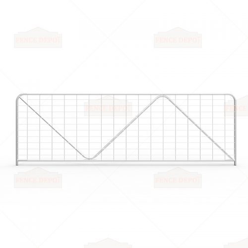 N-Stay Metal Galvanized Mesh Farm Gates 3580mm(12ft)x1170mm(4ft)