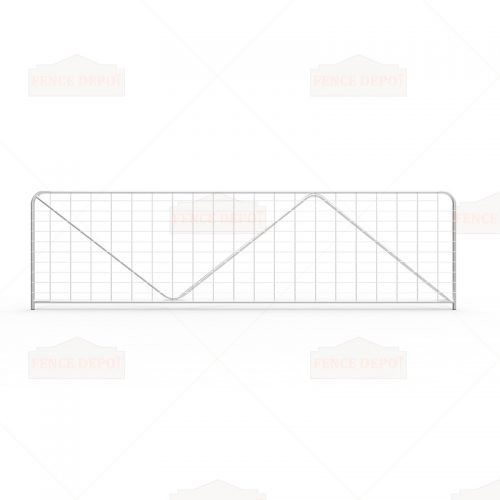 N-Stay Metal Galvanized Mesh Farm Gates 4180mm(14ft)x1170mm(4ft)