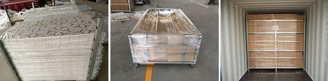 Metal Laser Cut Screen Panel Packing and Shipping