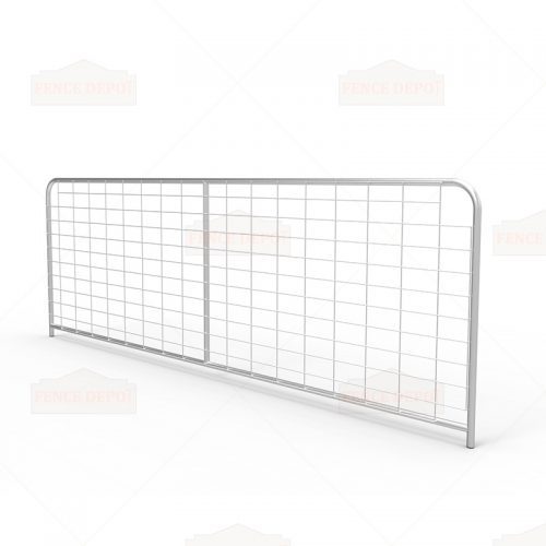 I-Stay Metal Galvanized Mesh Farm Gates 3580mm x 1170mm