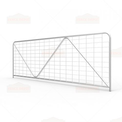 N-Stay Metal Galvanized Mesh Farm Gates 3580mm(12ft)x1170mm(4ft)