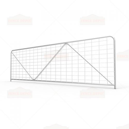 N-Stay Metal Galvanized Mesh Farm Gates 4180mm(14ft)x1170mm(4ft)