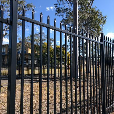 Black Spear Top Aluminum Fence panels - FENCE DEPOT