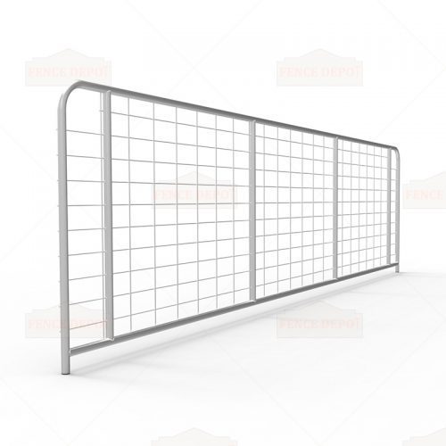 I-Stay Metal Galvanized Mesh Farm Gates 4780mm x 1170mm