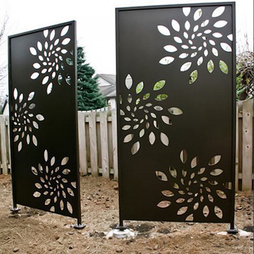 Customized Laser Cut Metal Privacy Fence Screen