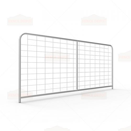 I-Stay Metal Galvanized Mesh Farm Gates 2980mm x 1170mm