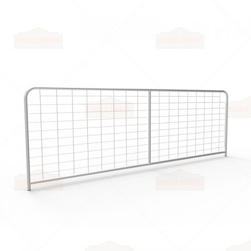 I-Stay Metal Galvanized Mesh Farm Gates 3580mm x 1170mm