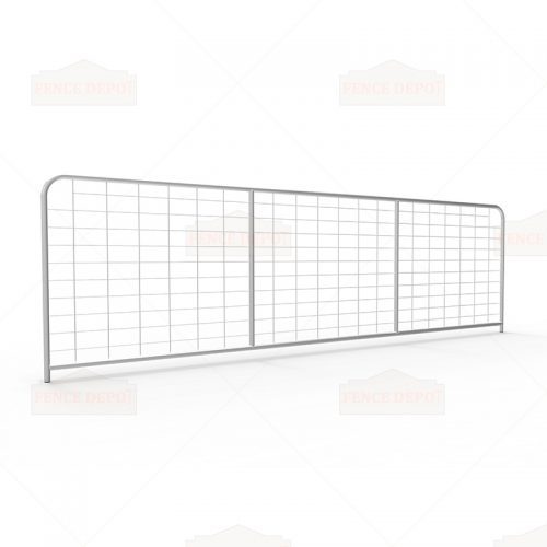 I-Stay Metal Galvanized Mesh Farm Gates 4180mm x 1170mm