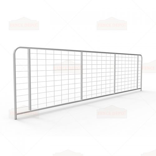 I-Stay Metal Galvanized Mesh Farm Gates 4780mm x 1170mm