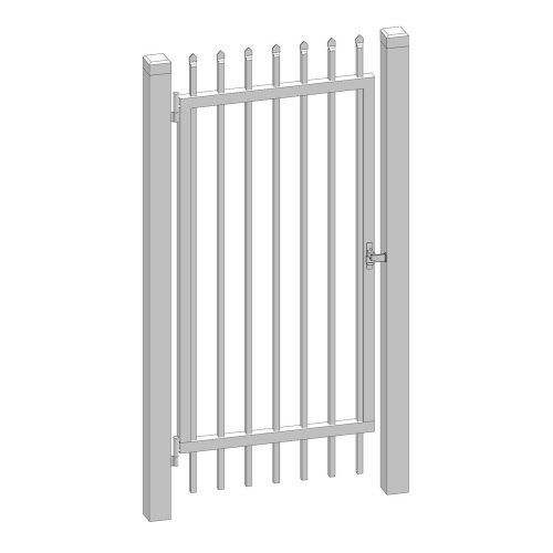 Single Swing Metal Garden Gate, Garden Fence Gates