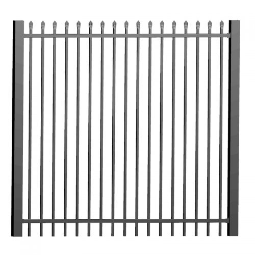 Black Spear Top Aluminum Fence panels - FENCE DEPOT