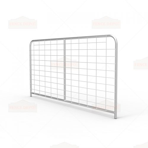 I-Stay Metal Galvanized Mesh Farm Gates 2380mm x 1170mm