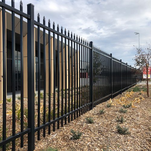 Steel Spear Top Security Fence 2400W- 2 Rail