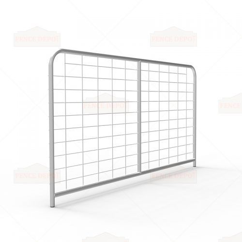 I-Stay Metal Galvanized Mesh Farm Gates 2380mm x 1170mm