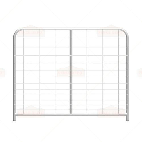 5ft I-Stay Metal Galvanized Gradient Mesh Infill Farm Gate