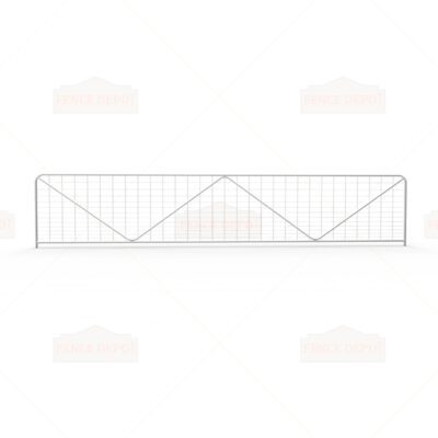 20ft W-Stay Metal Gradient Mesh Infill Farm Gate