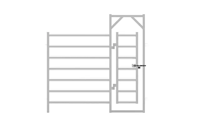 Cattle Rail Manway Fence Panels