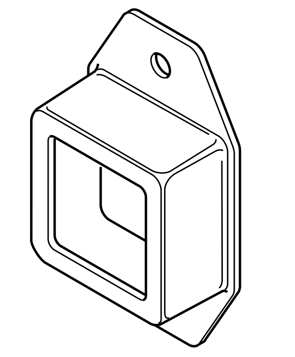 Double Lugs Fence Bracket Rendering