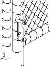 Fence Gate Lockable Drop Bolts Using the Scene