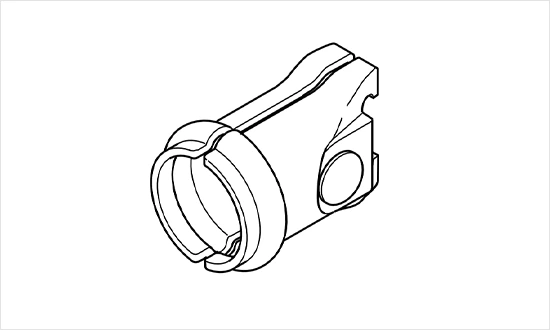 Fence Post Multi Purpose Clamp Butt Product Sketch