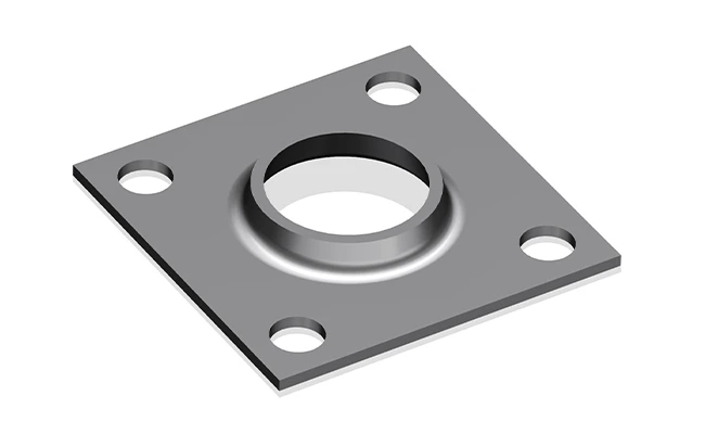 Fence Round Pipe Square Flange