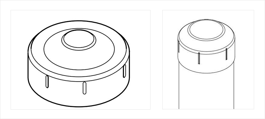 Galvanized Round Dome Fence Post Cap Drawings