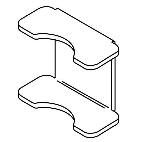 Hinge Strap Attachment Drawings