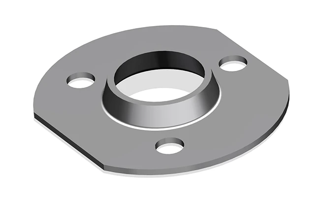 Round Pipe Straight Sides Round Flange