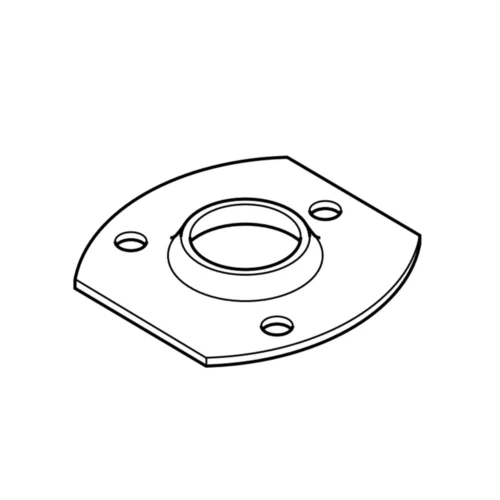 Round Pipe Straight Sides Round Flange