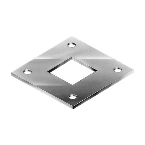 Square Hole Flange Square Base Plate