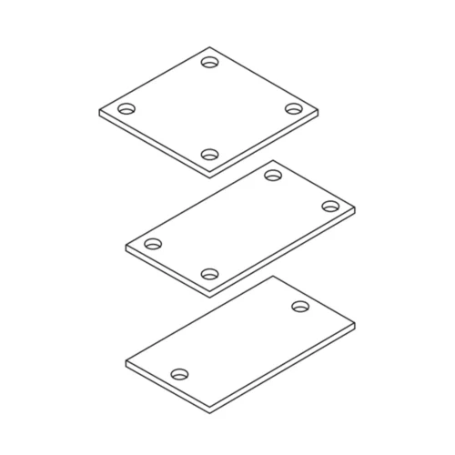 Fence Post Flange Base Plate Set