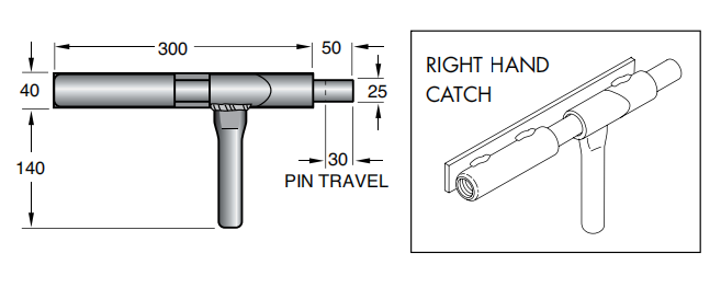 Weld On Farm Gate Slam Catch Specification