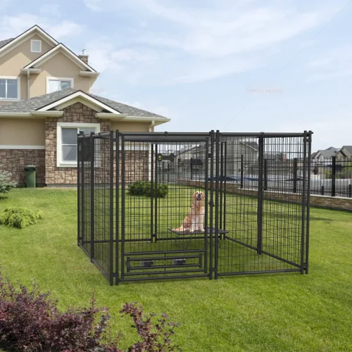 lack Mesh Welded Wire Dog Kennel Panel