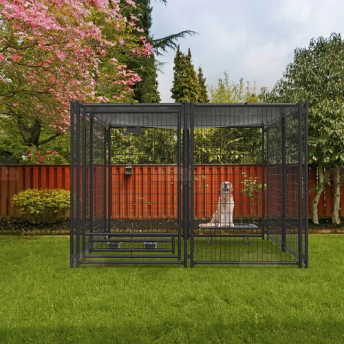 lack Mesh Welded Wire Dog Kennel Panel