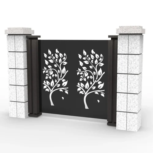 Laser Cut Metal Gate Panels