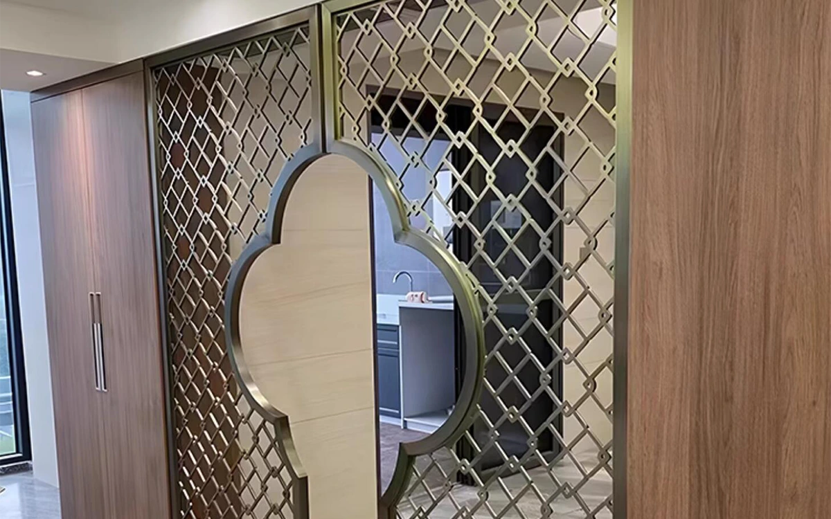 Laser Cut Metal Screen Interior Privacy Panel