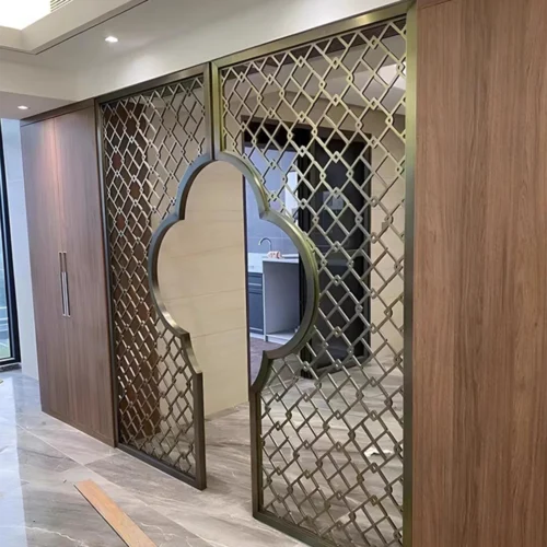 Laser Cut Metal Screen Interior Privacy Panel