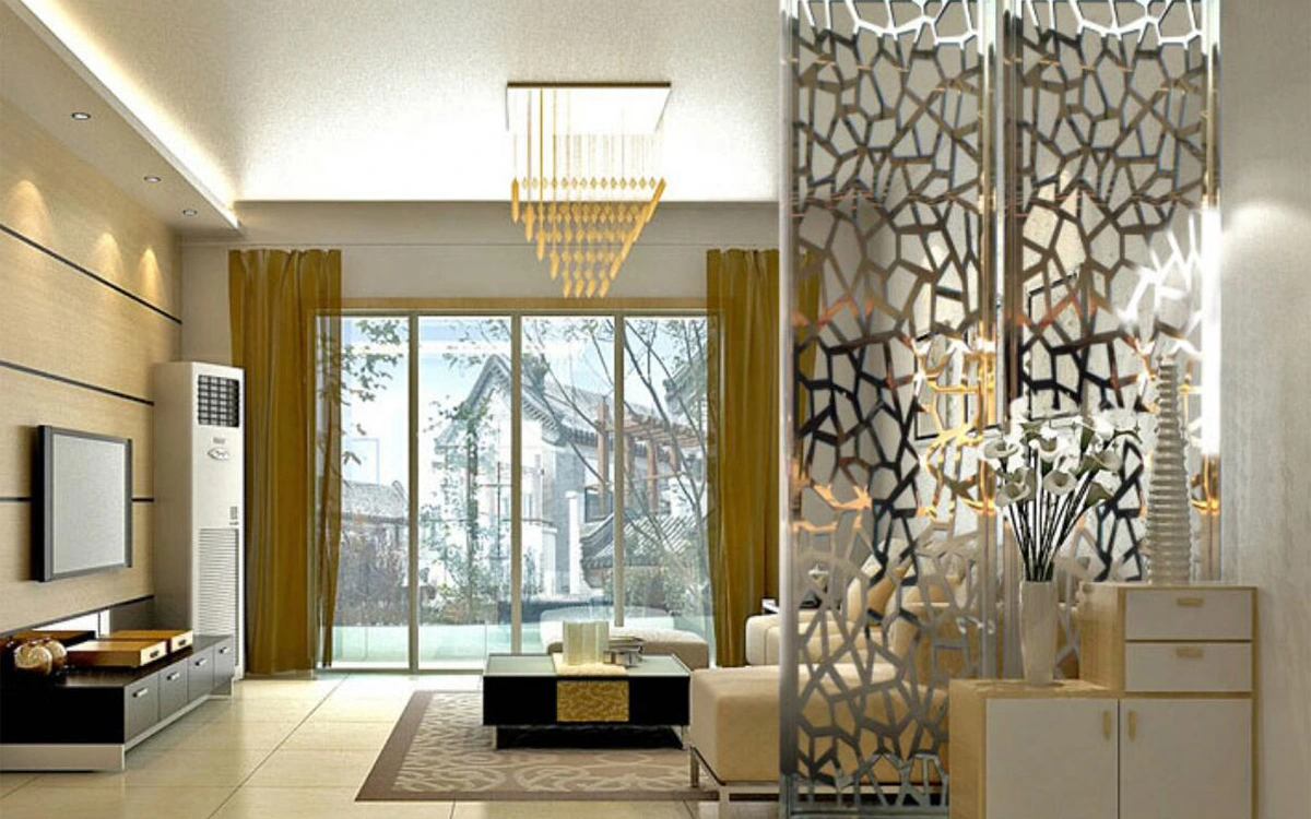 Laser Cut Metal Screen Interior Privacy Panel