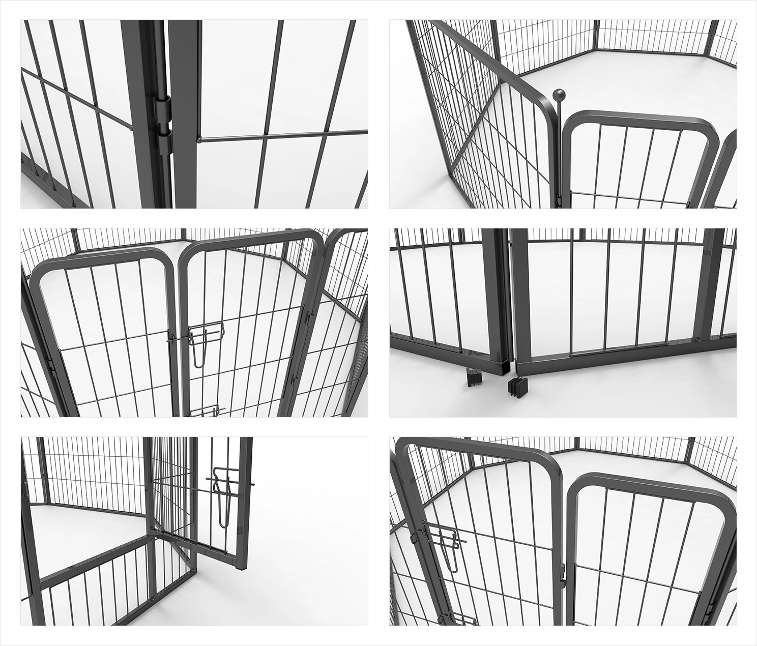 Metal Dog Playpen Details