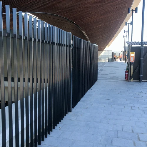 Metal Vertical Slat Fencing Panel