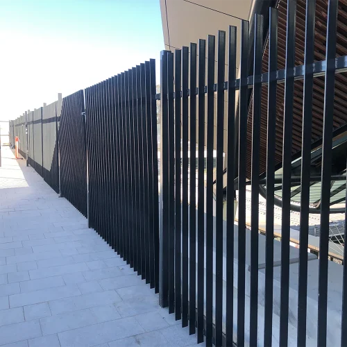 Metal Vertical Slat Fencing Panel