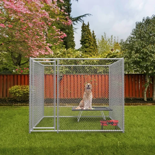 Outdoor Chain Link Dog Kennel Fence Panels